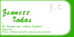 zsanett kakas business card